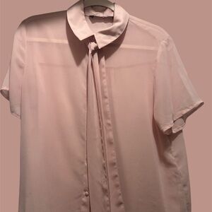 Zara pink transparent blouse
